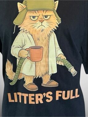 Litter’s Full Cat Shirt National Lampoon Christmas Vacation Tee XL NWT